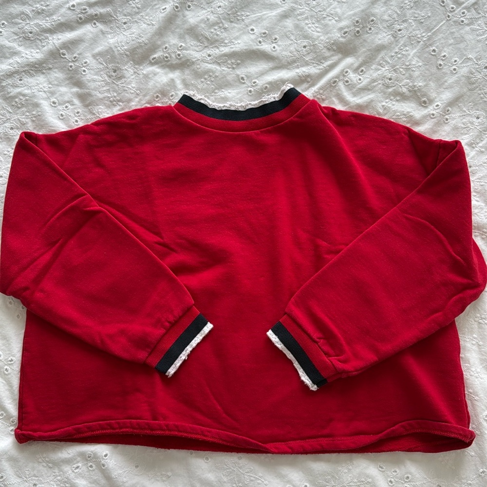 Cropped Relaxed Fit Sweater (Size M)